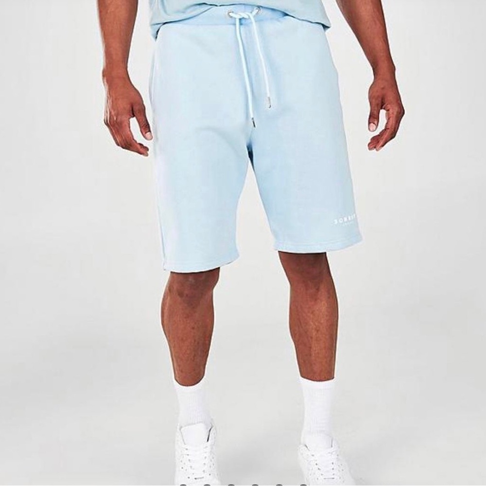 Mens Sonneti London Fleece Shorts Blue Size Small